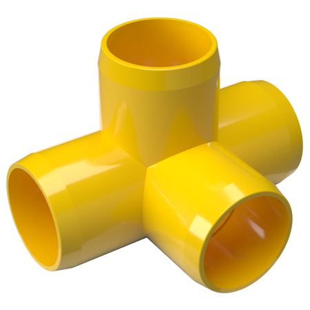 4-Way PVC Pipe Fitting